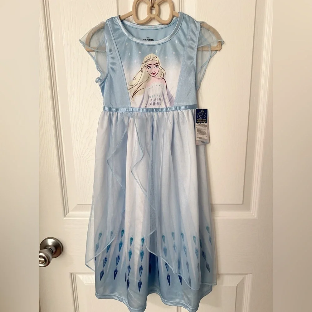 Disney Frozen Light Blue Nightgown - Picture 5 of 10